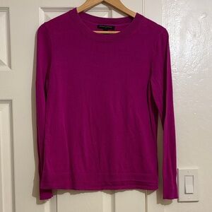 Banana Republic Fuchsia Lightweight Crew Neck Sweater